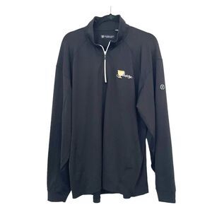 President cups mens black golf half zip long sleeve top xl